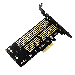 Avis Dual M. 2 SSD NVME M Key Ou SATA B Key To PCI - E X4 Host Riser Card