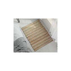 ICONIK INTERIOR Tapis rectangulaire en jute - Boho Bali - 100x120 CM - Ghana Naturel