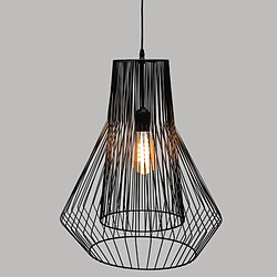 Atmosphera, Createur D'Interieur Suspension Noire "Zania" en métal filaire Hauteur 52 cm Atmosphera