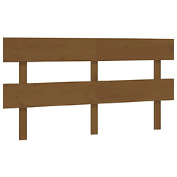 vidaXL Tête de lit Marron miel 154x3x81 cm Bois massif de pin