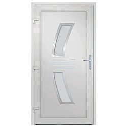 Avis vidaXL Porte d'entrée anthracite 98x208 cm PVC