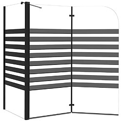 Acheter vidaXL Cabine de douche à rayures 120x68x130 cm Verre trempé