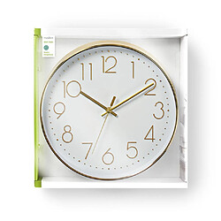 Avis Alpexe Horloge Murale Circulaire | 30 cm de Diamètre | Chiffres Faciles à Lire | Or