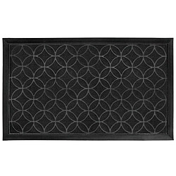 Paris Prix Tapis d'Entrée Rectangle Emilio 45x75cm Noir