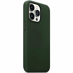 Apple Coque Leather MagSafe pour iPhone 13 Pro Max - Sequoia Green