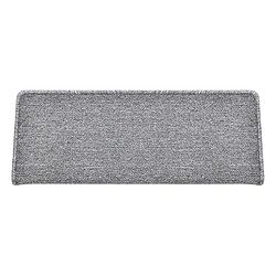 Acheter Lot de 15 marchettes d'escalier rectangulaires antidérpantes 65 x 24 cm avec bord gris clair [en.casa]