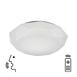 Inspired Plafonnier, LED 80W, 3000-5000K Tunable White, 5200lm, Télécommande, APP, Alexa & Google Voice Control, Blanc, 3 ans de garantie