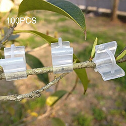 Wewoo Accessoire de jardinage Transparent 100 PCS Plant Greffe En Plastique Greffage Dossier Clip En Clip Tomates Clips