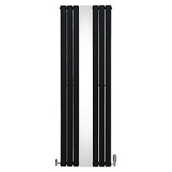 Monstershop Radiateur Plat avec Miroir & Valves - 1800mm x 565mm – Noir