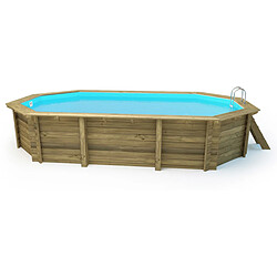 Avis Habitat Et Jardin Piscine bois Sao Paulo - 6.57 x 4.07 x 1.20 m - Bâche à bulles 180 µ - Bâche hiver 280 g/m² -