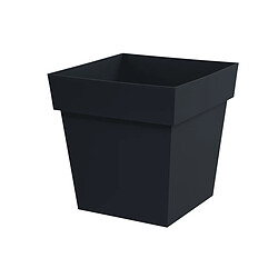 Pot de fleur carré Toscane 39 x H.39 cm - Anthracite - Eda