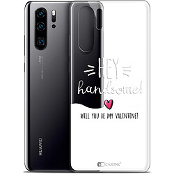 Caseink Coque Pour Huawei P30 Pro (6.47 ) [Gel HD Collection Love Saint Valentin Design Hey Handsome ! - Souple - Ultra Fin - Imprimé en France]