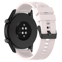 Bracelet en silicone 22mm avec boucle à ardillon en acier, rose clair pour votre Huawei Watch GT3/GT Runner