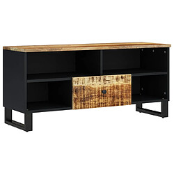 vidaXL Meuble TV 100x33x46 cm bois de manguier et d'ingénierie