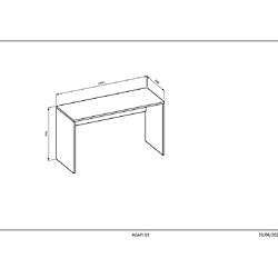 Avis Vivaldi Bureau Agapi 130 Blanc