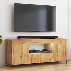 Selsey Meuble tv avec LED - GUSTO - 137 cm - lancaster - style contemporain