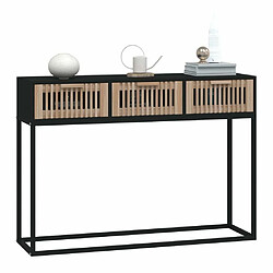 Avis Maison Chic Table console | Meuble d'entrée | Table d'appoint noir 105x30x75 cm bois d'ingénierie et fer -GKD94590