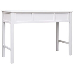 Acheter vidaXL Bureau Blanc 110 x 45 x 76 cm Bois