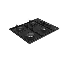 Table de cuisson gaz 61cm 4 feux 7900w noir - HIGG64123SB - BEKO