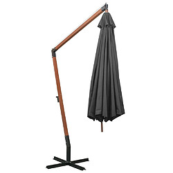 Acheter Maison Chic Parasol Jardin | Parasol suspendu avec mat Anthracite 3,5x2,9 m Bois de sapin - GKD93468