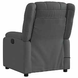 Acheter Maison Chic Fauteuil Relax pour salon, Fauteuil inclinable de massage électrique gris foncé tissu -GKD73199