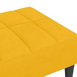 Acheter vidaXL Repose-pied Jaune 78x56x32 cm Velours