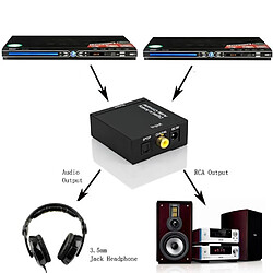 Avis MP power @ Adaptateur convertisseur Audio Numérique Convertit Toslink numérique SPDIF optique / coaxial vers Audiostéréo R/L