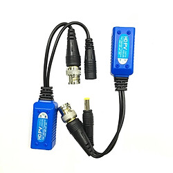 Wewoo Balun vidéo 2 PCS Anpwoo 500PV épissable 2 en 1 puissance + HD-CVI / AHD / TVI Transmetteur passif torsadé