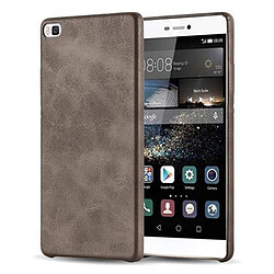 Cadorabo Etui Huawei P8 en Brun Coque