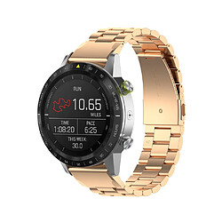 Bracelet en métal Libération rapide trois perles or rose pour votre Garmin Fenix 6