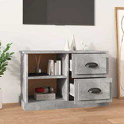 Avis Maison Chic Meuble TV scandinave - Banc TV pour salon gris béton 73x35,5x47,5 cm bois d'ingénierie -MN38507