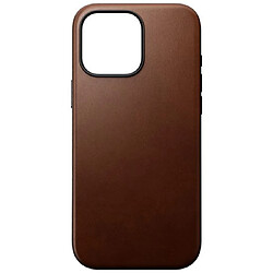 Nomad Coque pour iPhone 16 Pro Max Compatible MagSafe Antichocs en Cuir Marron