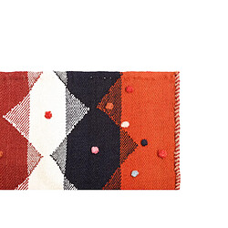 Vidal Tapis de laine 196x132 rouge Jajim pas cher