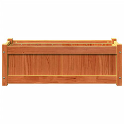 Acheter vidaXL Jardinière cire marron 90x31x31 cm bois de pin massif