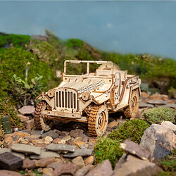 Universal Vintage bricolage amovible 3D jeep militaire jeu de puzzle en bois assemblage jouet cadeau adolescent adulte | puzzle