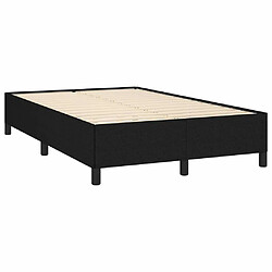 Acheter Maison Chic Lit adulte- Lit + matelas,Sommier à lattes de lit avec matelas noir 120x190 cm tissu -GKD84306