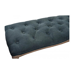 Avis Wadiga Banquette Capitonnée Classique Bois Naturel et Polyester Gris