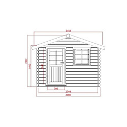 Solid Abri de Jardin Maisonnette Sologne