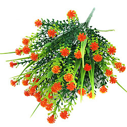 Simulation plastique artificielle Gypsophila fleur maison mariage décor orange