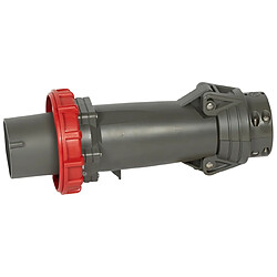 fiche droite male 125 ampères 3p+t ip55 rouge - legrand hypra 059522