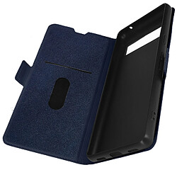 Avizar Étui pour Google Pixel 7a Porte-carte Support Vidéo Fin Wallet Slim bleu nuit