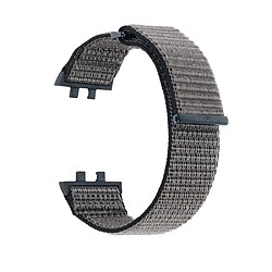 Bracelet en nylon réglable pour votre Oppo Watch 3 Pro - noir/gris