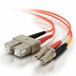 Ecm C2G 3m LC/SC LSZH Duplex 62.5/125 Multimode Fibre Patch Cable 3m Orange câble de fibre optique - câbles de fibre optique (Orange, 3 m)