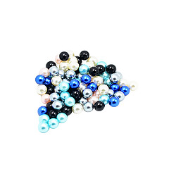 100 pièces perles noires perles rondes sans trous accessoires bijoux 6 mm