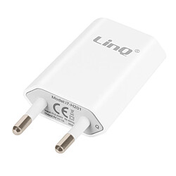 LinQ Chargeur Secteur USB 1A avec Câble USB vers Lightning Longueur 1.2m Blanc