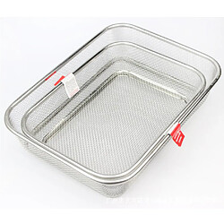 Avis 1 pc lavage panier filtre en acier lavage fruits légumes passoire profonde 34x25cm