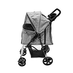 Monstershop Poussette pour Animal de Compagnie – Gris tissé