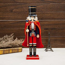 38cm bois casse-noisette figurine marionnette noël ornement décor solider manteau