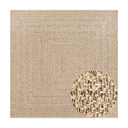 vidaXL Tapis ZIZUR 120x120 cm aspect de jute intérieur et extérieur