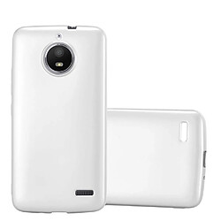 Cadorabo Coque Motorola MOTO E4 Etui en Argent